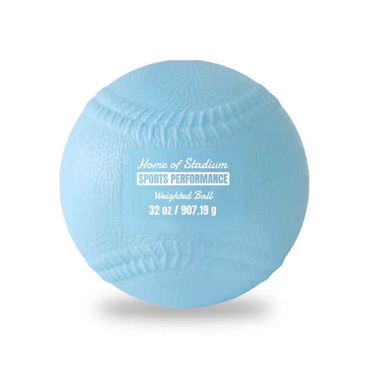 Soft Shell Weighted Ball With Seams - Baseball & Softball Velocity, Arm Strength, Command and Mechanic Training - 32 oz. / 907.19 g