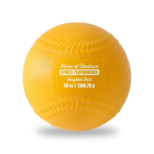 Soft Shell Weighted Ball With Seams - Baseball & Softball Velocity, Arm Strength, Command and Mechanic Training - 48 oz. / 1369.78 g